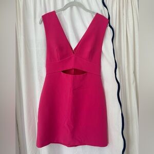 Endless Rose Vibrant Pink Mini Dress
